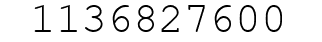 Number 1136827600.