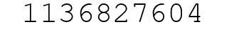 Number 1136827604.
