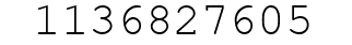 Number 1136827605.