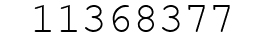 Number 11368377.