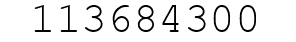 Number 113684300.
