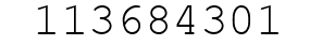 Number 113684301.