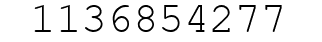 Number 1136854277.