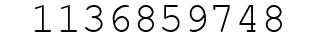 Number 1136859748.