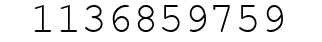 Number 1136859759.
