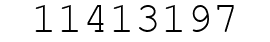 Number 11413197.