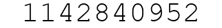 Number 1142840952.