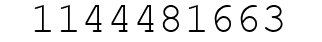 Number 1144481663.