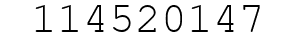 Number 114520147.