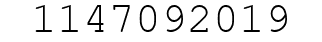 Number 1147092019.