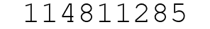 Number 114811285.