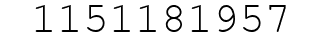 Number 1151181957.