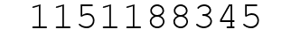 Number 1151188345.