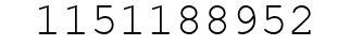 Number 1151188952.