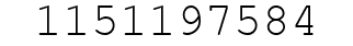 Number 1151197584.