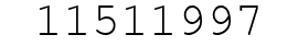 Number 11511997.