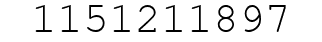 Number 1151211897.