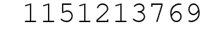 Number 1151213769.