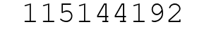 Number 115144192.