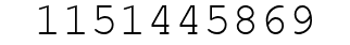Number 1151445869.