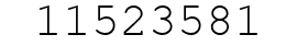 Number 11523581.