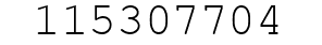 Number 115307704.