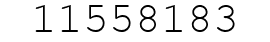 Number 11558183.