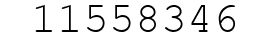 Number 11558346.