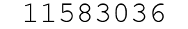 Number 11583036.