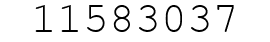 Number 11583037.
