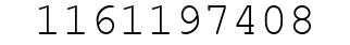 Number 1161197408.