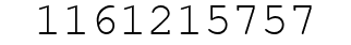 Number 1161215757.