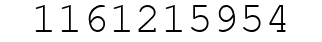 Number 1161215954.