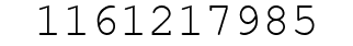 Number 1161217985.