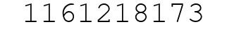 Number 1161218173.