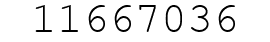 Number 11667036.