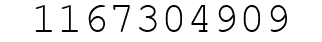 Number 1167304909.