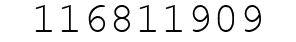 Number 116811909.