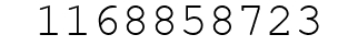Number 1168858723.