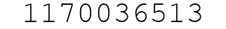 Number 1170036513.