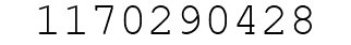 Number 1170290428.