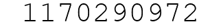 Number 1170290972.