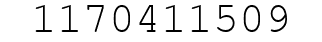 Number 1170411509.