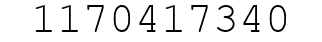 Number 1170417340.