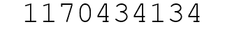 Number 1170434134.