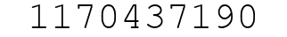 Number 1170437190.