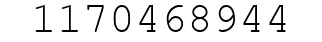 Number 1170468944.