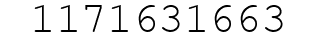 Number 1171631663.