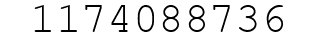 Number 1174088736.