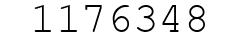 Number 1176348.